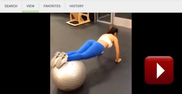 Fitness Videos Player android App screenshot 0